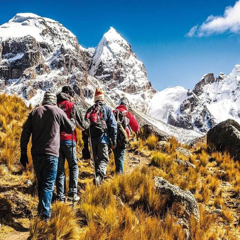 trekking trails in the Peruvian Andes