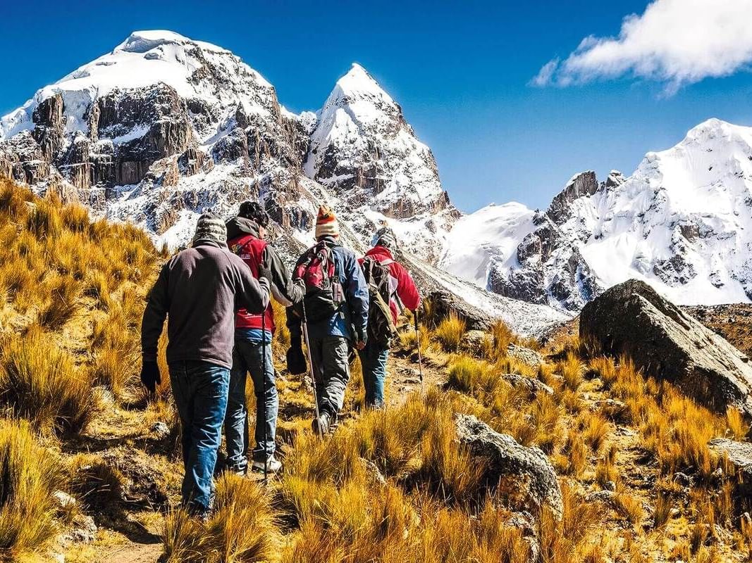 trekking trails in the Peruvian Andes
