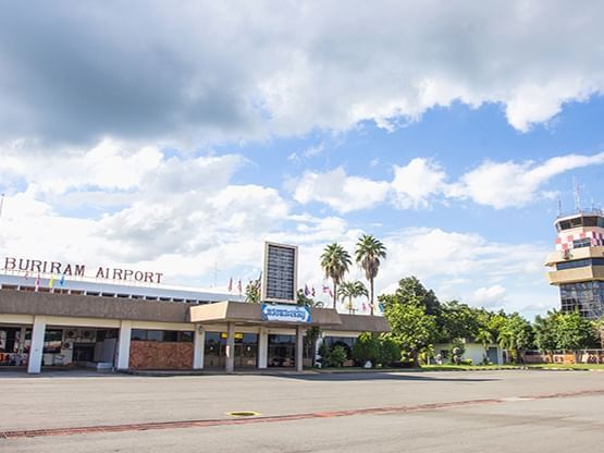 Exterior view of Buriram Airport near Hop Inn Hotel