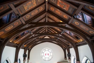 Indoor wooden design used at Castle Hotel and Spa