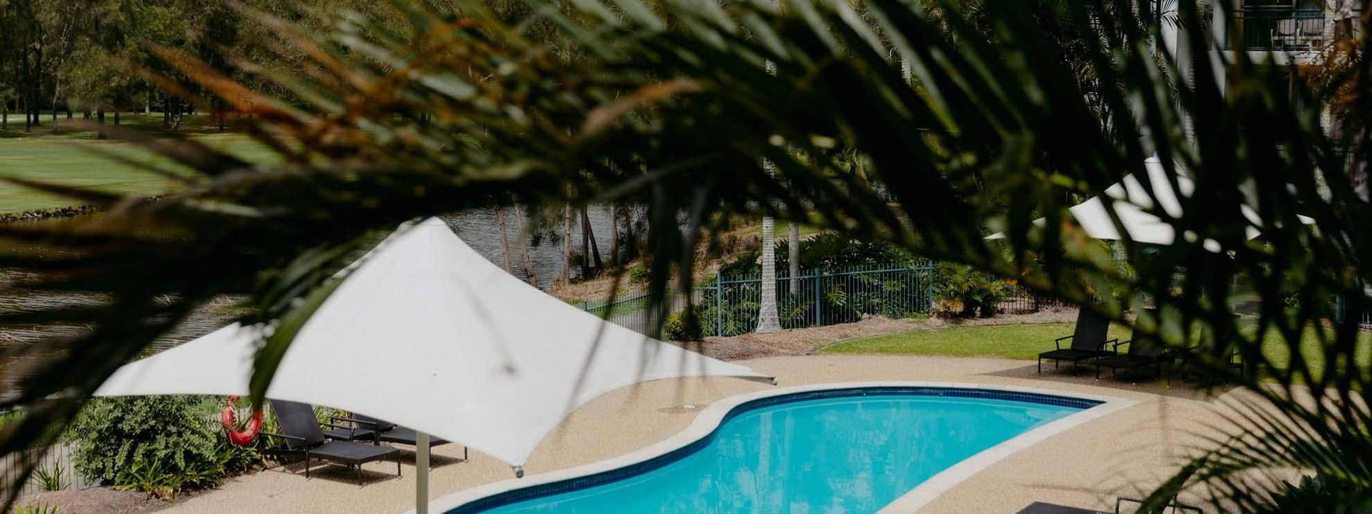 Billabong Pool Overlooking the Golf Course and Lake