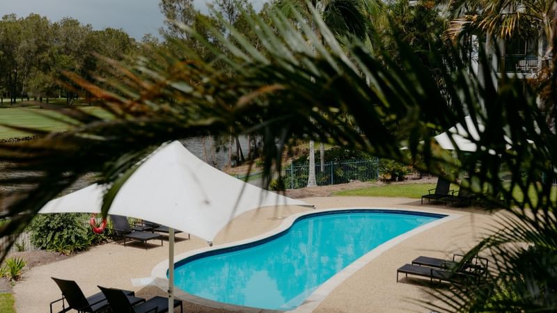 Billabong Pool Overlooking the Golf Course and Lake
