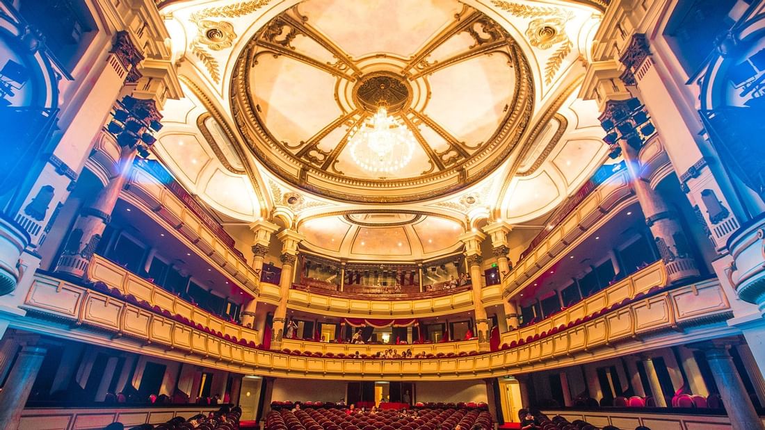 Interior view of Hanoi Opera House with theatre chair arrangement near Sunway Hotel Hanoi