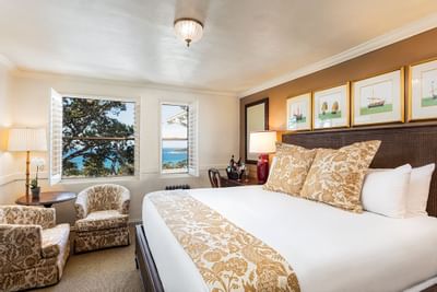 Ocean View King Room with one bed at Pine Inn