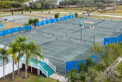Outdoor tennis courts at Safety Harbor & Resort