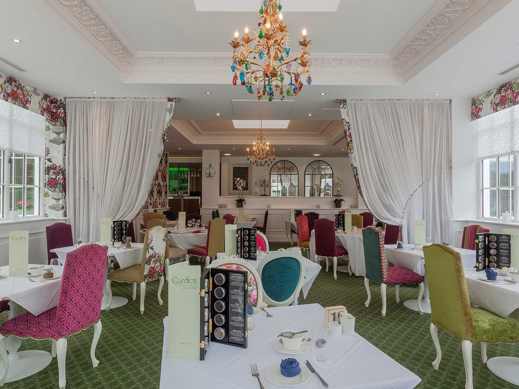 Interior view of The Garden Brasserie Restaurant near Orsett Hall Hotel