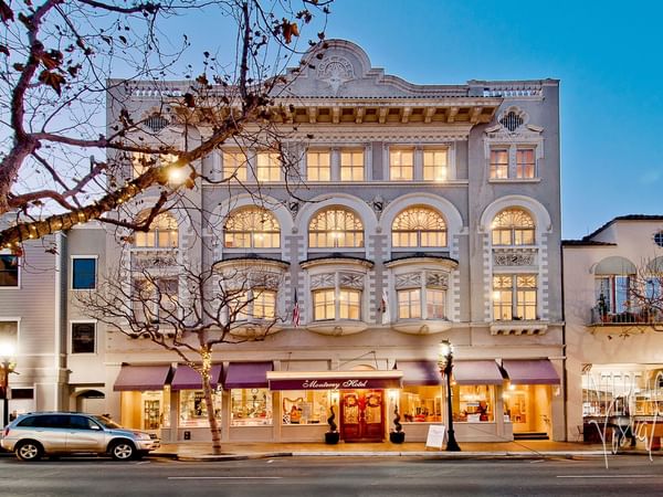 Exterior of the historic Monterey Hotel