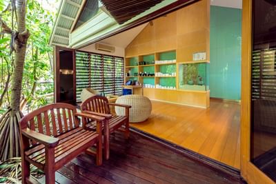 Lounge area in Aqua Soul Spa at Heron Island Resort