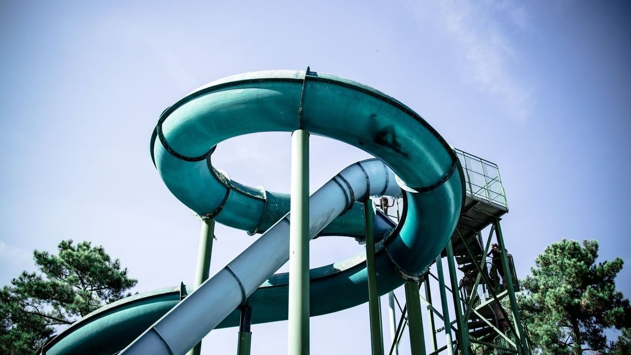 Green waterslide