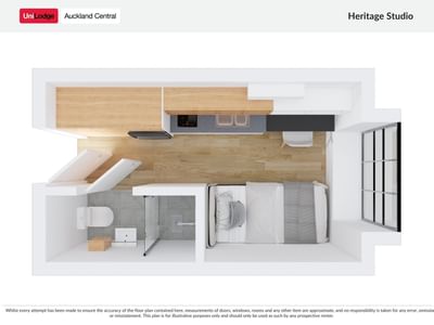 UL Auckland Central Floorplan Heritage Studio