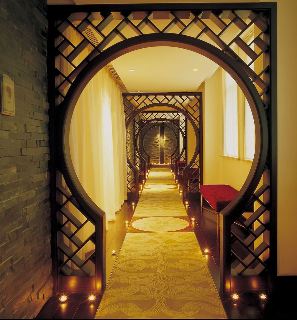 Hallway of the Spa Center at Yangtze Boutique Hotel