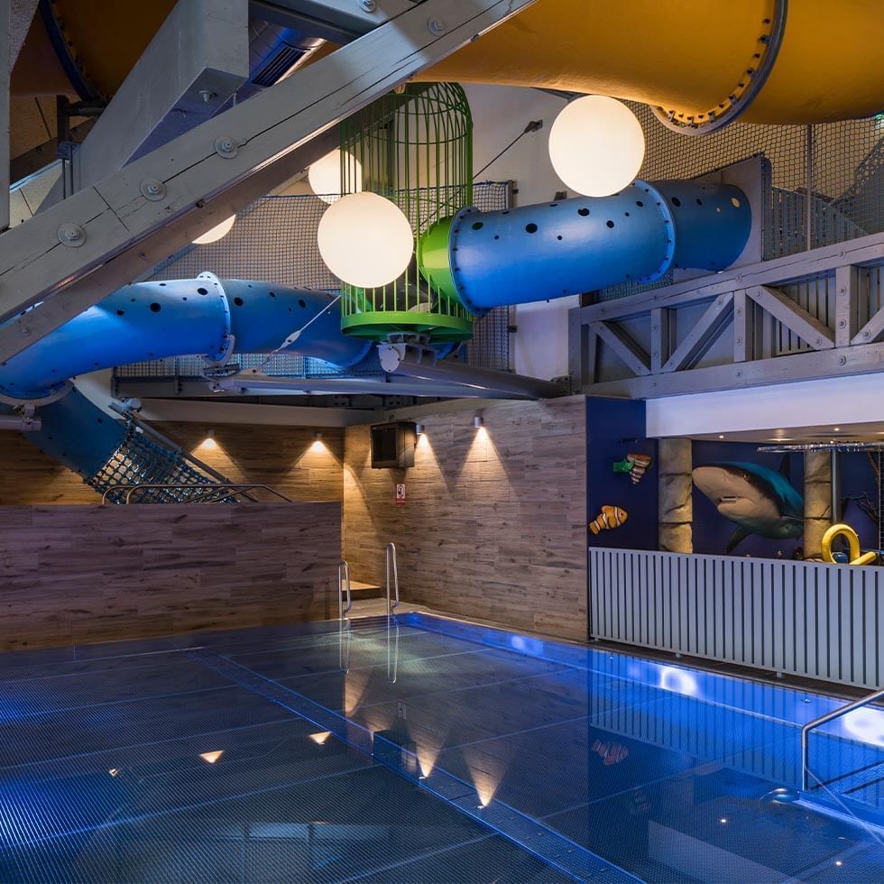 Falky's Aqua World with slides at Falkensteiner Hotels
