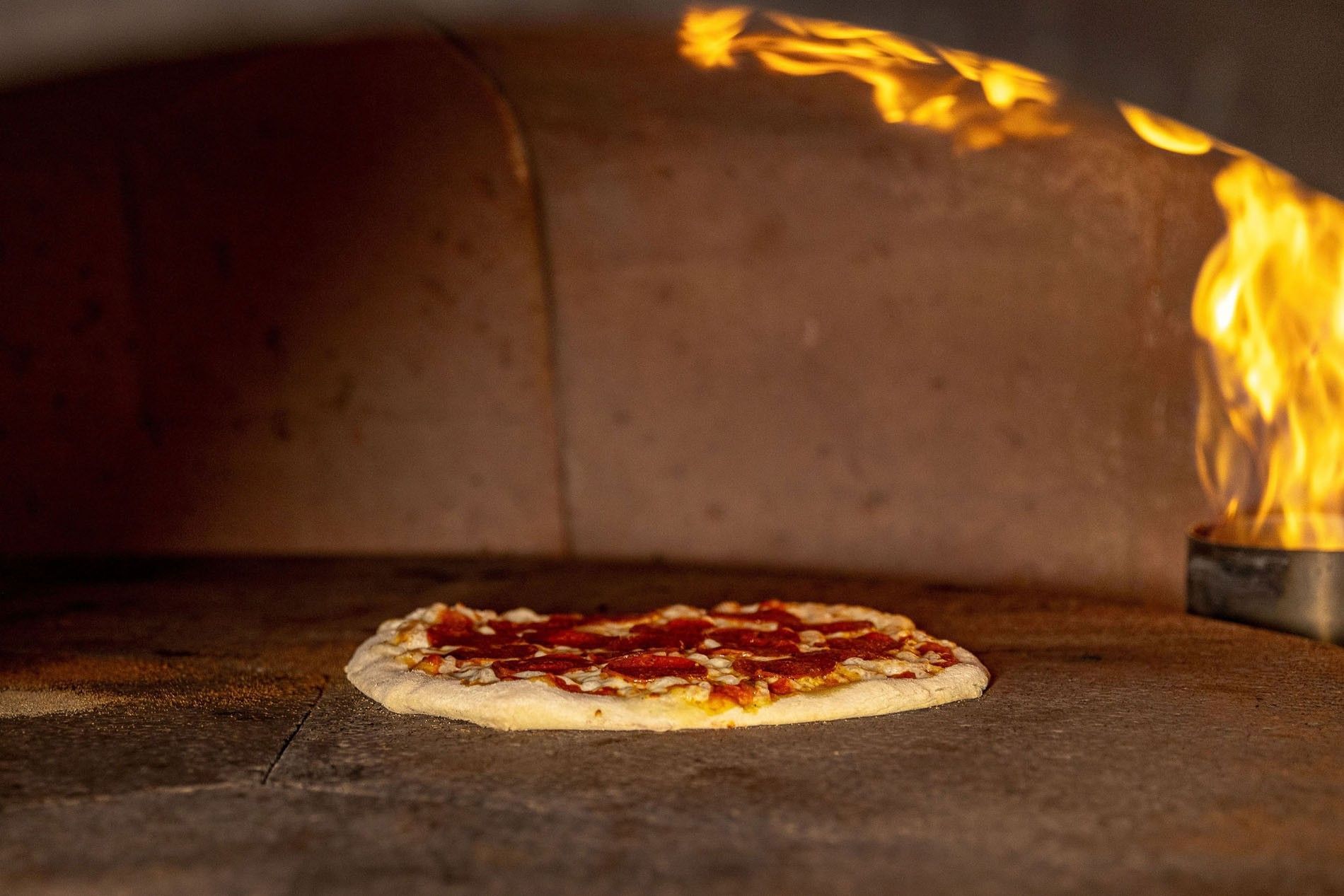Close-up Image of a  Pizza Oven