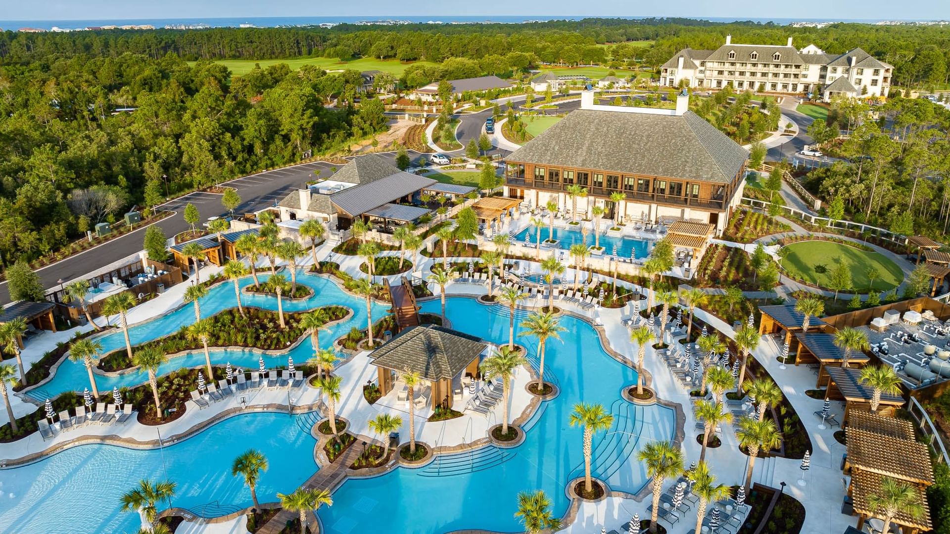 Aerial View of the Camp Creek Wellness Amenities