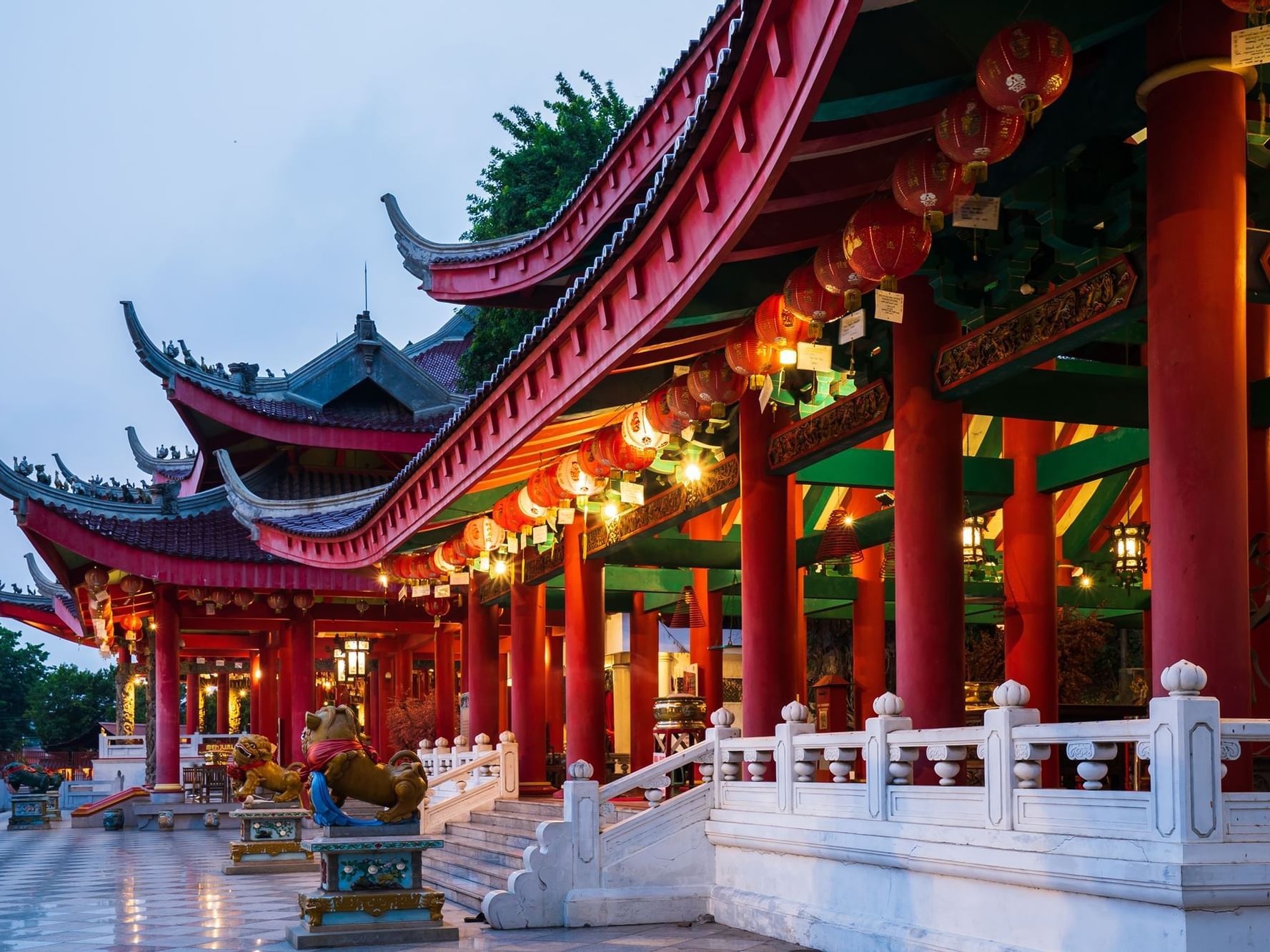 A chinese temple 