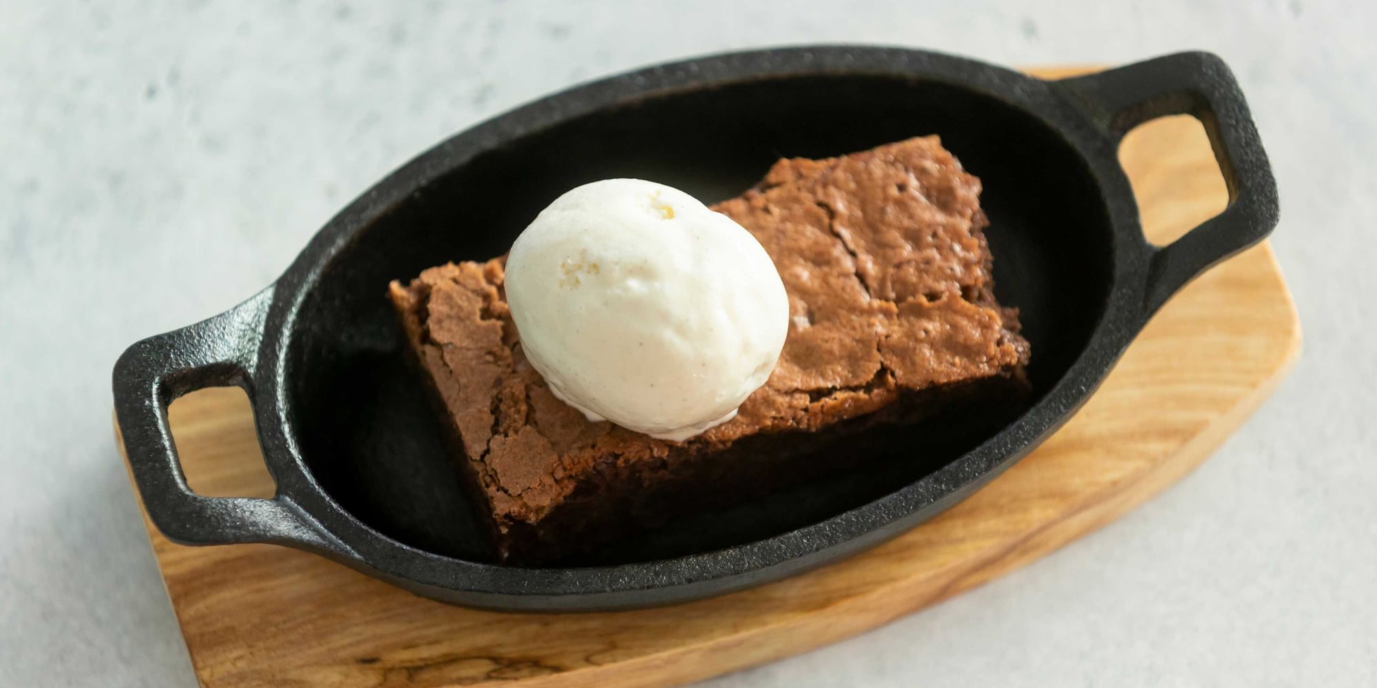 chocolate brownie winter warmer at barretts restaurant