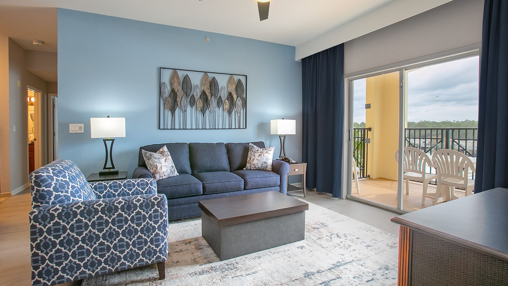 LBV Signature Collection Suites - 3 Bedroom 3 Bath - Living Room and Private Balcony