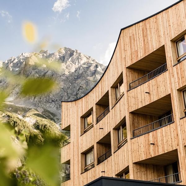 Falkensteiner Hotel Antholz exterior with a mountain view
