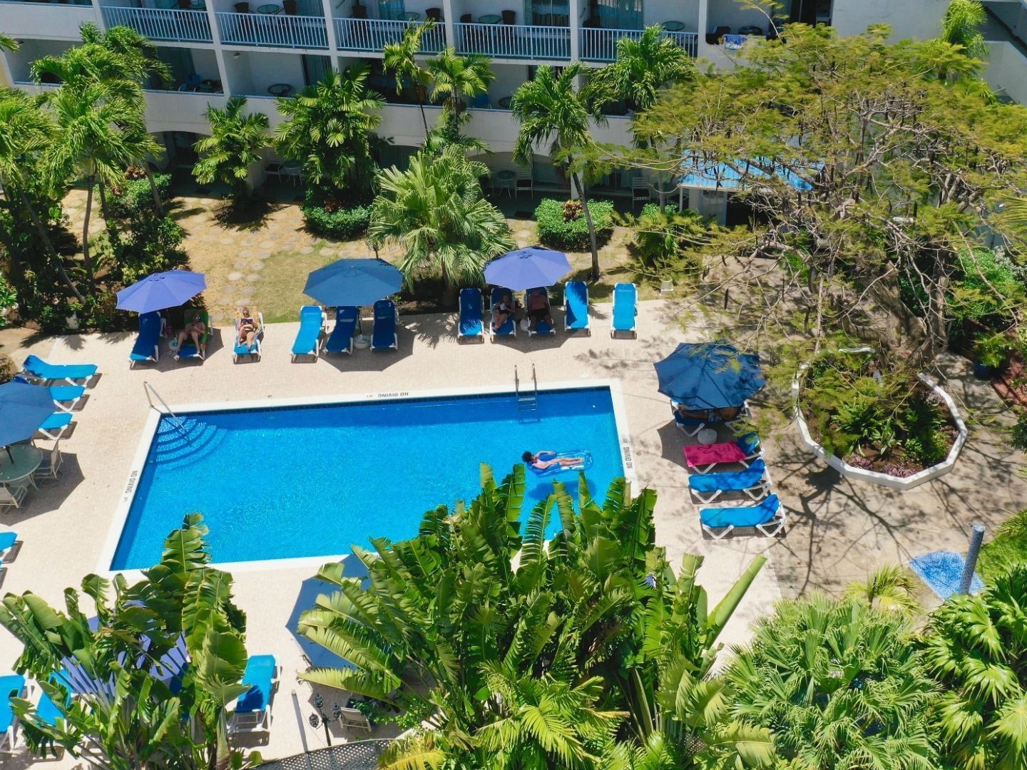 Exterior drone of pool  Time Out Hotel Barbados
