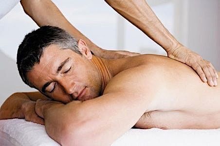 Gentleman receiving a massage at Safety Harbor Resort & Spa
