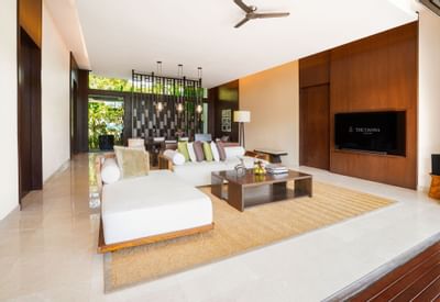 Living area of Empress beach villa at Danna Langkawi Hotel