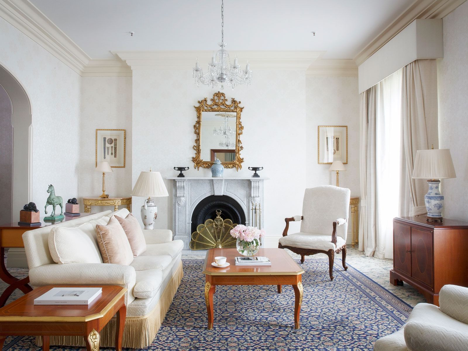 Royal Suite Living Room at The Hotel Windsor Melbourne