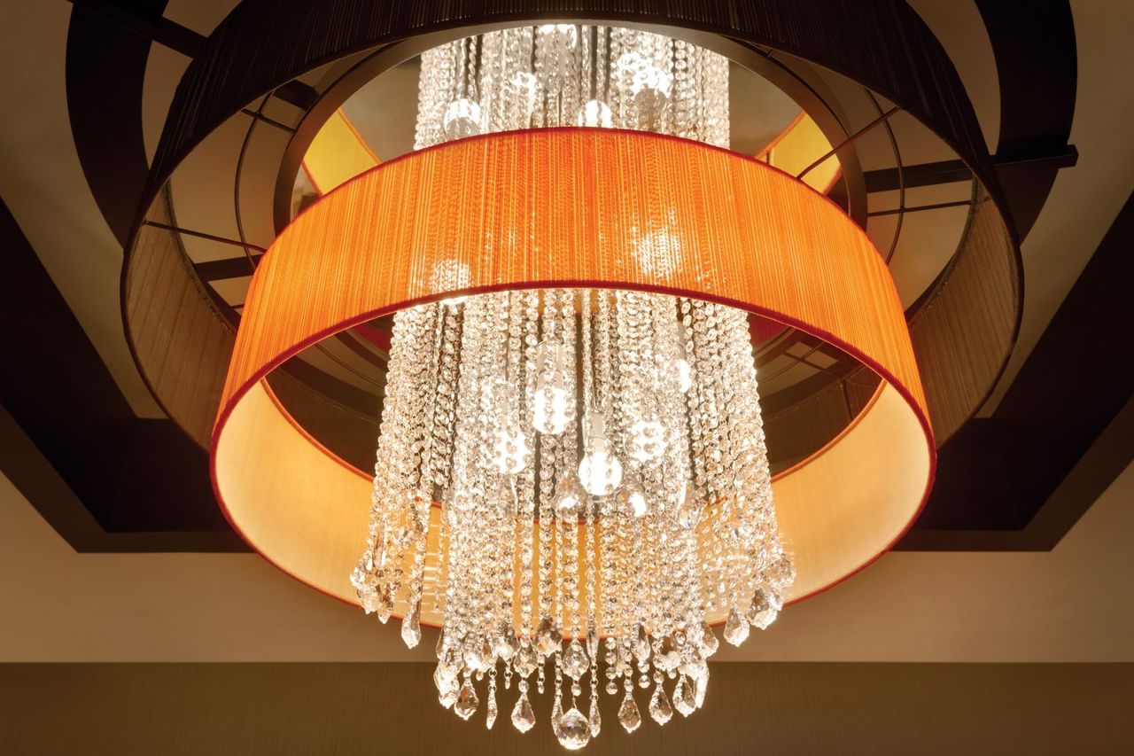 Hotel lobby chandelier