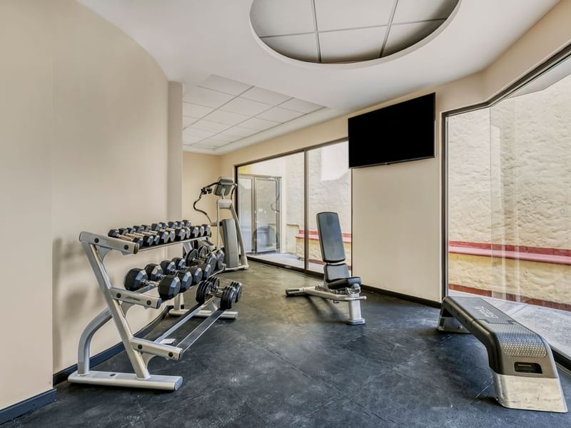 Exercise machines & equipment in the Gym at Fiesta Inn Hotels