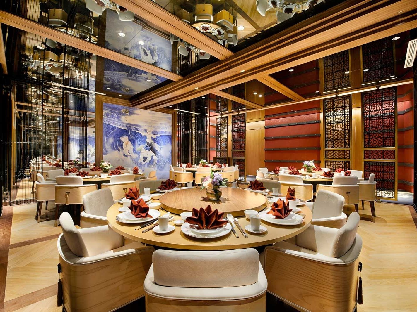 Table layout in Xiang Fu Hai restaurant at Vasa Hotel Surabaya