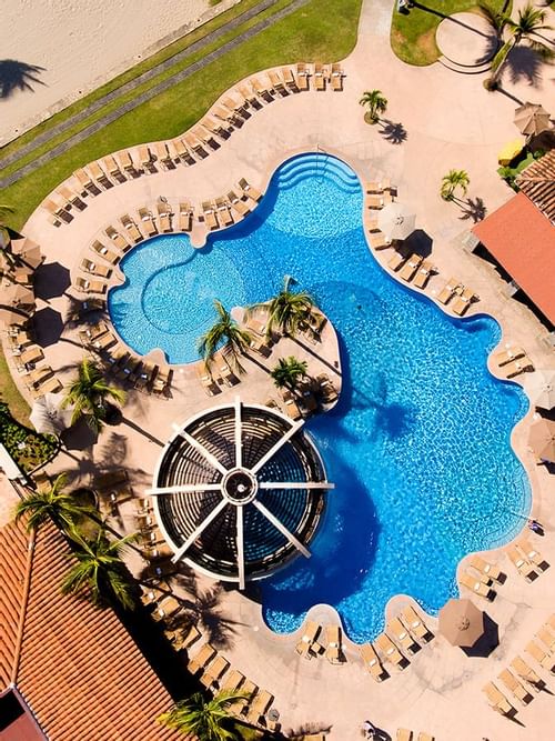 Bird's-eye view of the pool area at Pierre Mundo Imperial