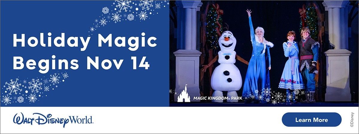 Mickey's Christmas Party poster used at Lake Buena Vista Resort Village & Spa
