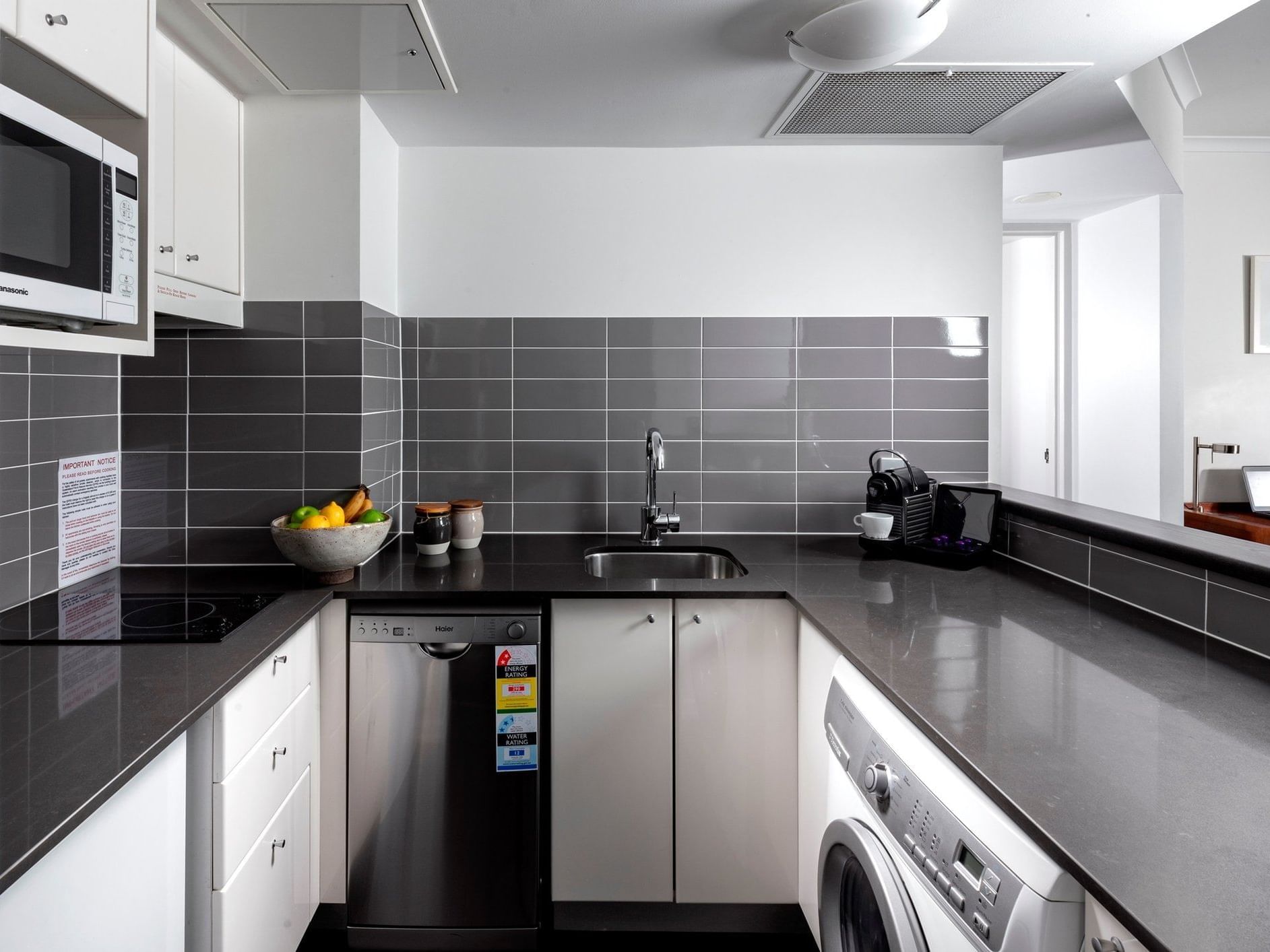 Premium one bedroom kitchen area at Sebel Suites Brisbane