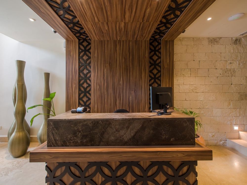 Reception Desk at Naay Tulum Curamoria Collection