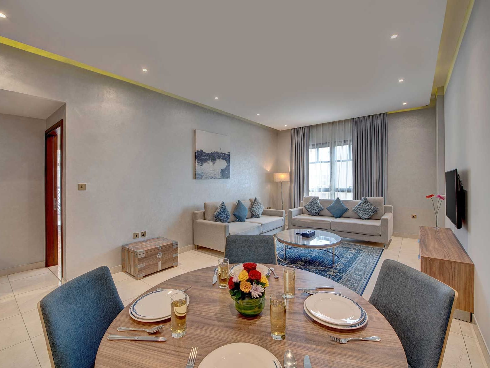 Livingroom at Suha Creek Hotel Apartments