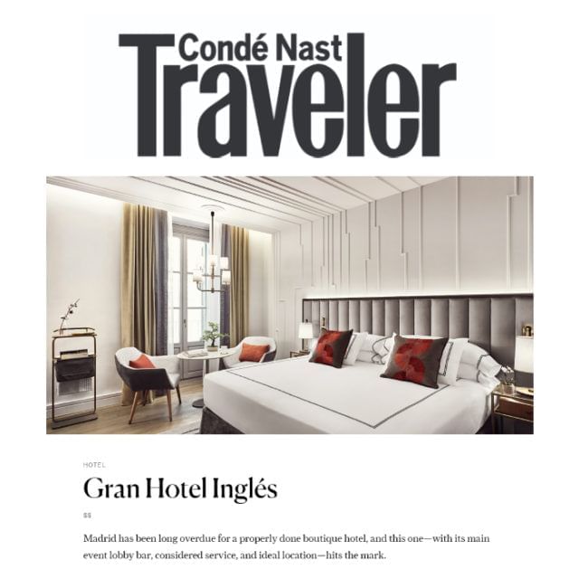 Gran Hotel Inglés en Condé Nast Traveler