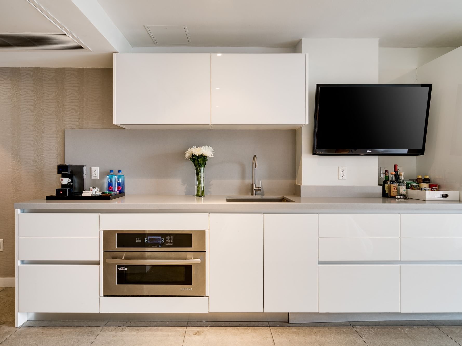Kitchenette in Double Studio with Terrace at Boulan South Beach