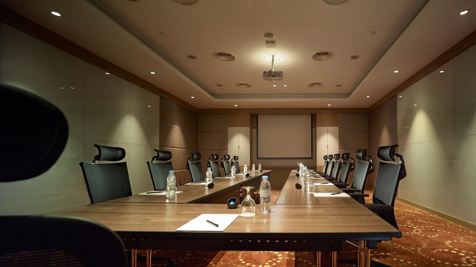 U-shaped table set-up in Function Room at Sunway Putra Hotel
