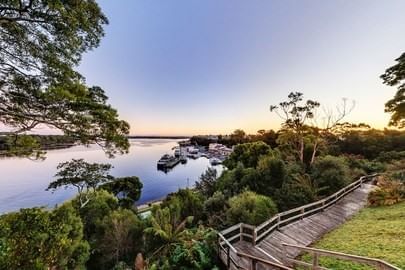 View of the lake from Cradle Mountain Hotel