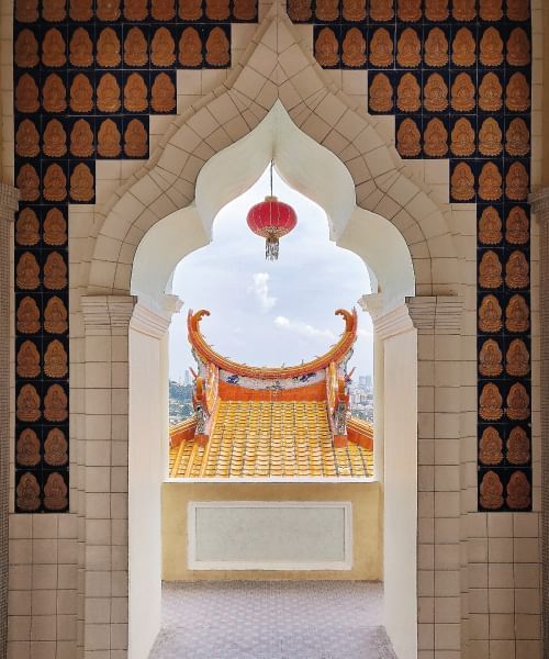 Interior of the Kek Lok Si Temple near Sunway Hotel Seberang Jaya