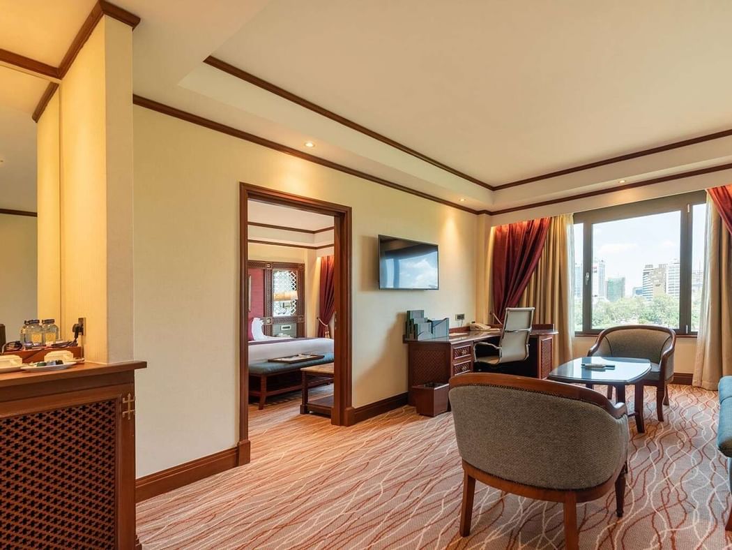 Lounge area in Executive Suite at Nairobi Serena Hotel