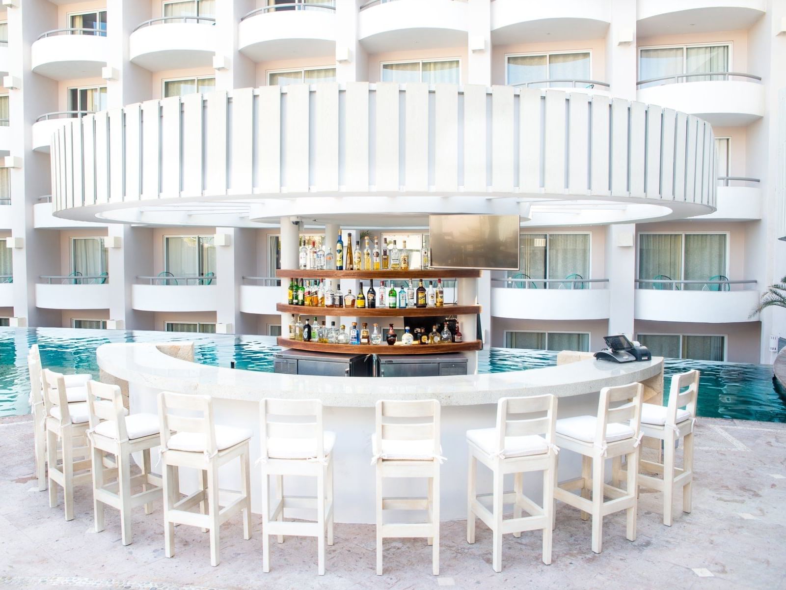 Seating area in Wet bar at Cabo Villas Beach Resort