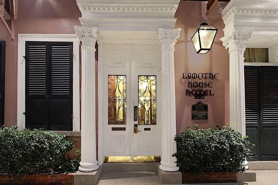 Lamothe House Hotel Front Door