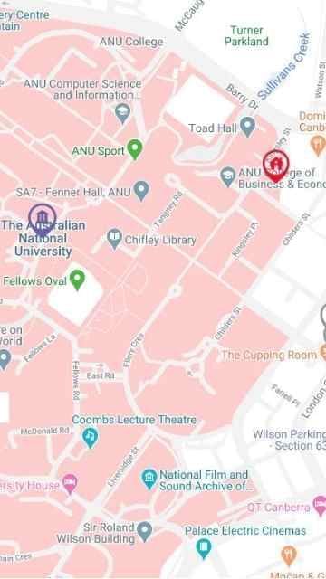 UniLodge @ANU – Warrumbul Lodge  Map