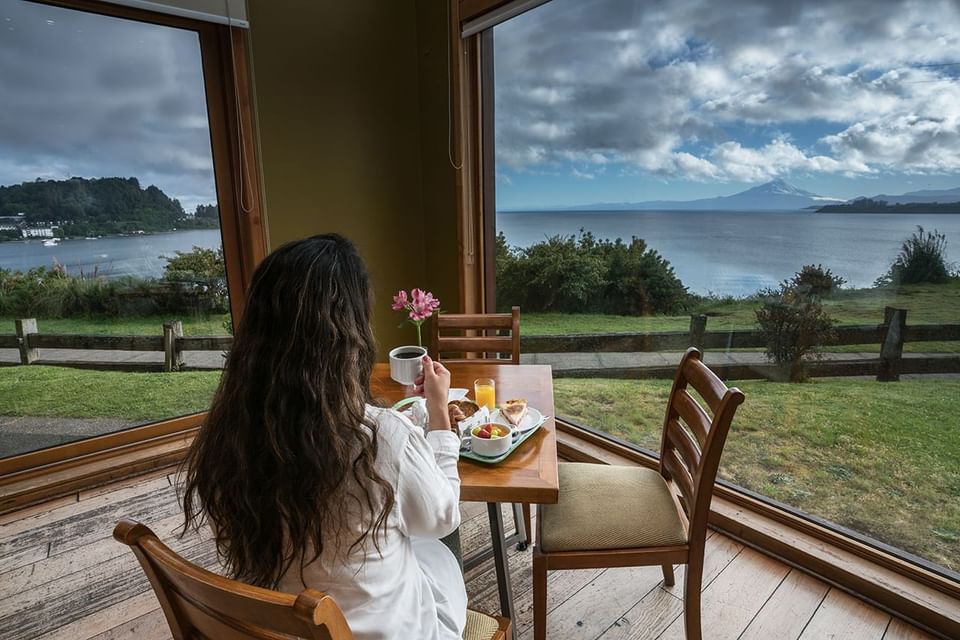 Views from Hotel Cumbres Puerto Varas in Chile