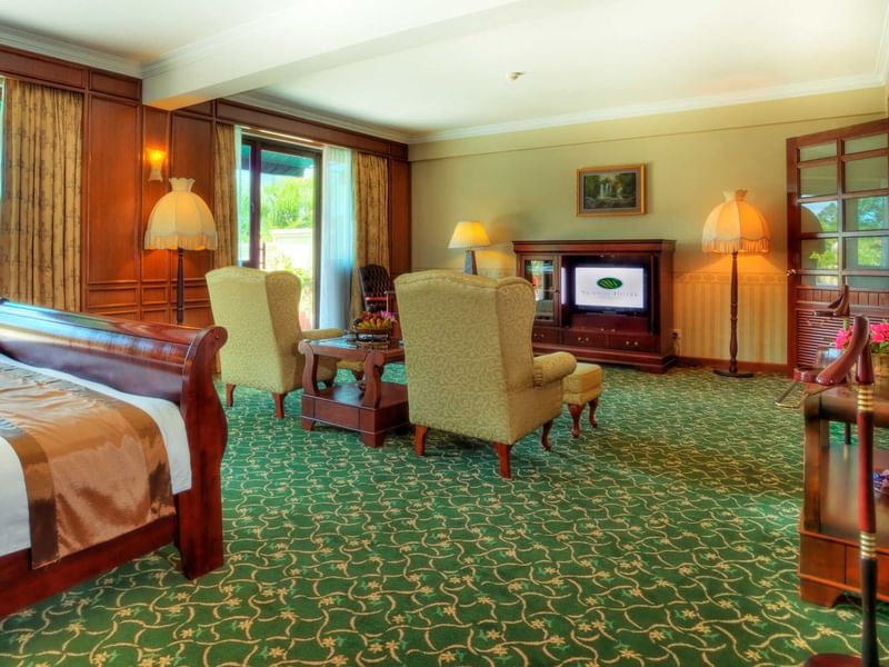 Modern Bathroom with shower area & vanity in Family Room at Sunway Hotel Georgetown