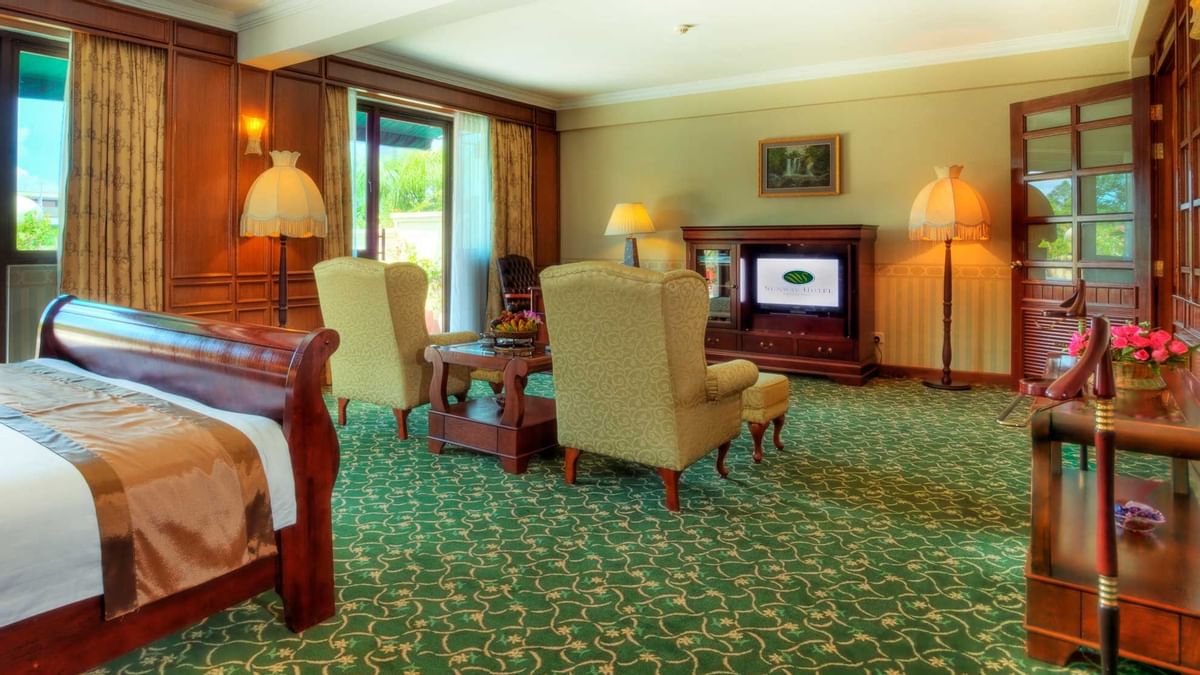 Modern Bathroom with shower area & vanity in Family Room at Sunway Hotel Georgetown