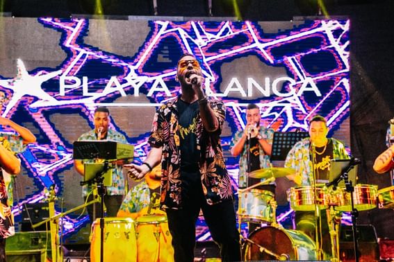 Band performing on stage at Playa Beach Resort