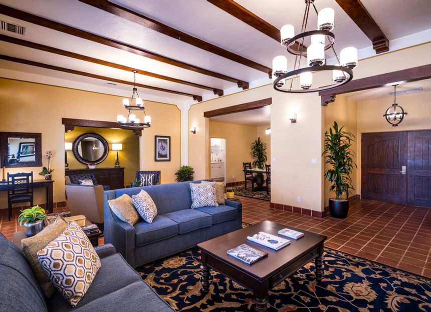Living Room in Casa Grande | Hotel Deals in Coronado | El Cordova Hotel