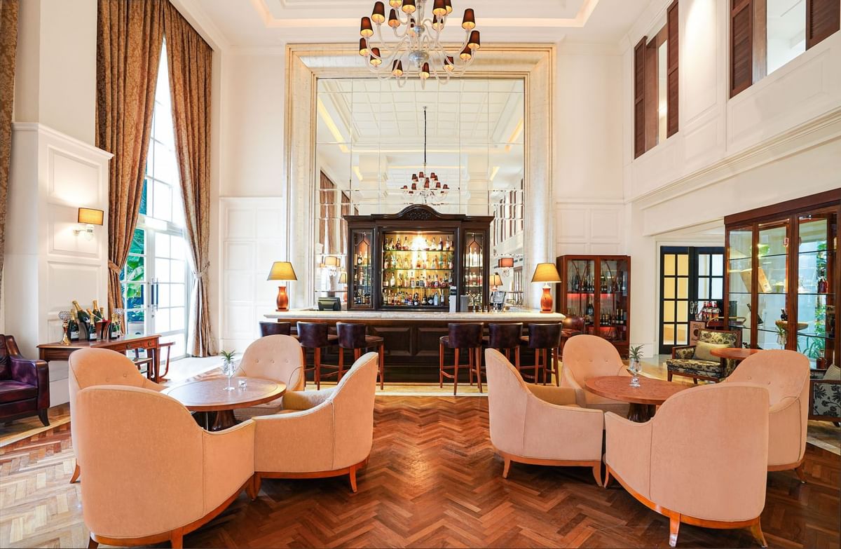 Interior of the lobby area with lounges at Danna Langkawi Hotel