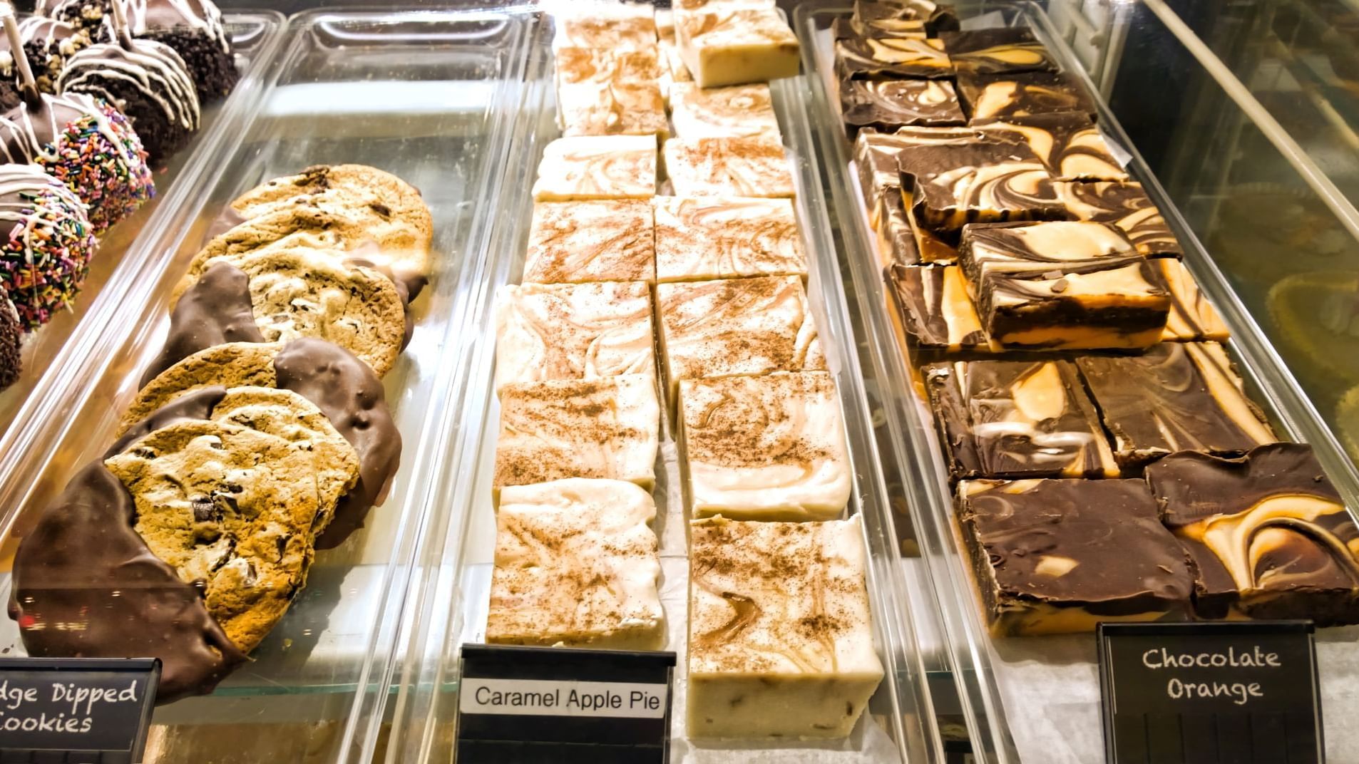 Cookies & apple pies display at The Clermont Charing Cross